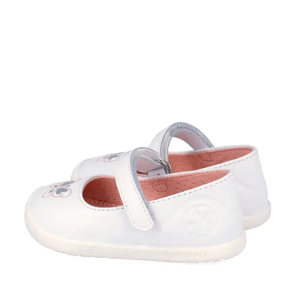 Pantofi fete Biomecanics, piele naturala, Wider, alb cu fluturas_262155-C050-25_Pebebe