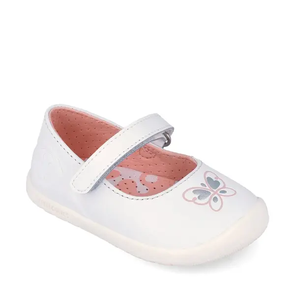 Pantofi fete Biomecanics, piele naturala, Wider, alb cu fluturas_262155-C050-25_Pebebe
