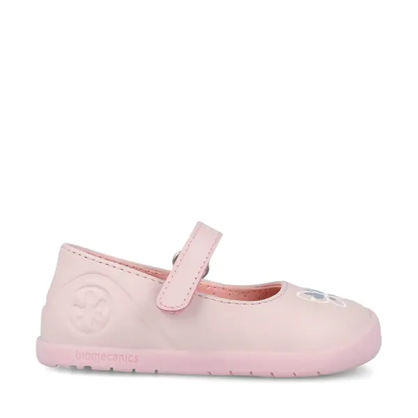 Pantofi fete Biomecanics, piele naturala, Wider, roz cu fluturas_262155-B779-21_Pebebe