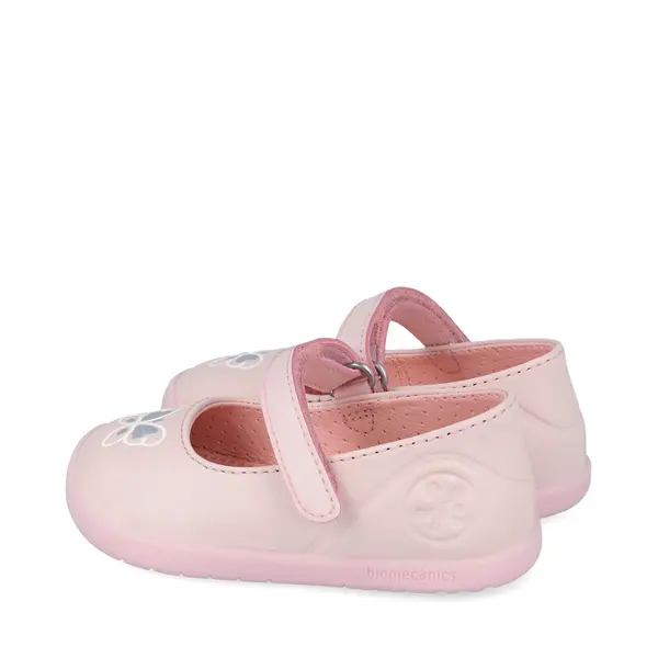 Pantofi fete Biomecanics, piele naturala, Wider, roz cu fluturas_262155-B779-21_Pebebe