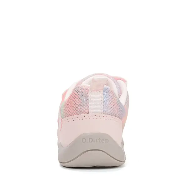 Pantofi sport fete, material textil, talpa flexibila, roz cu sclipici, D.D. Step_F065-61776AM-29_Pebebe