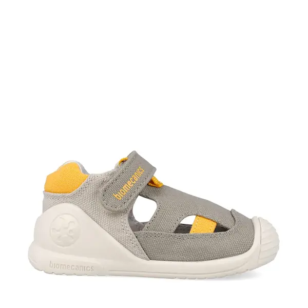 Sandale baieti Biomecanics, material textil, talpa flexibila, protectie degete, Biogateo Canvas, bej_262183-C891-20_Pebebe