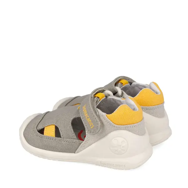 Sandale baieti Biomecanics, material textil, talpa flexibila, protectie degete, Biogateo Canvas, bej_262183-C891-20_Pebebe