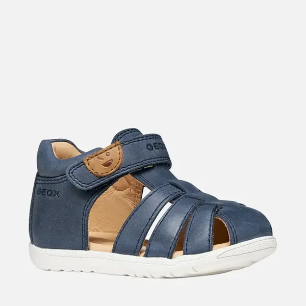 Sandale baieti Geox, Piele naturala, Macchia, bleumarin_B254VA-000CL-C4002-20_Pebebe