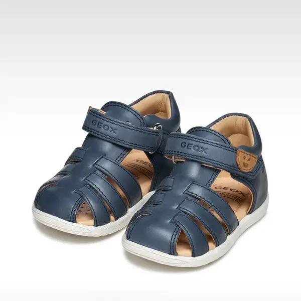 Sandale baieti Geox, Piele naturala, Macchia, bleumarin_B254VA-000CL-C4002-19_Pebebe