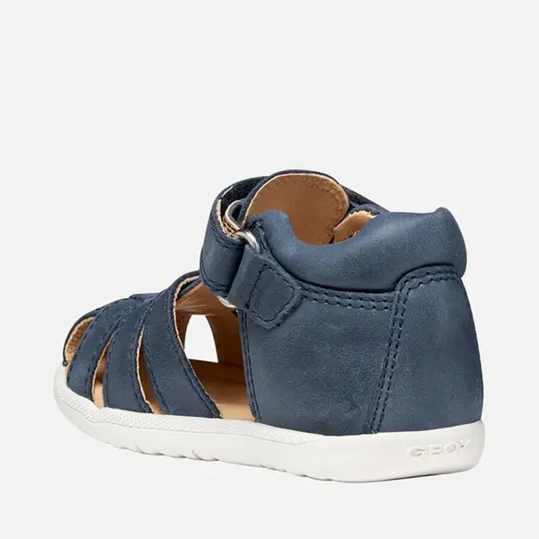 Sandale baieti Geox, Piele naturala, Macchia, bleumarin_B254VA-000CL-C4002-20_Pebebe