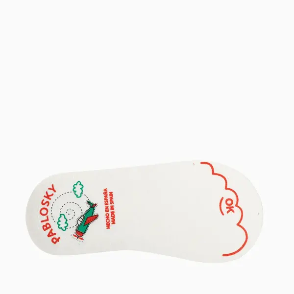 Sandale Barefoot bebe unisex Pablosky, albe, Leader Tech, inchidere cu scai_049005-18_Pebebe