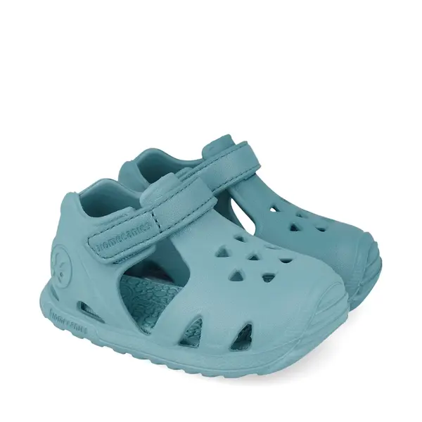 Sandale Biomecanics BioAqua pentru copii, primii pași, plajă și piscină, din cauciuc, albastru_262290-B556-24_Pebebe