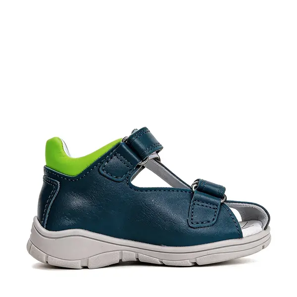 Sandale copii, cu supinatie, piele naturala, ajustare cu doua barete, albastru, Ponte20_DA05-6-1925-22_Pebebe