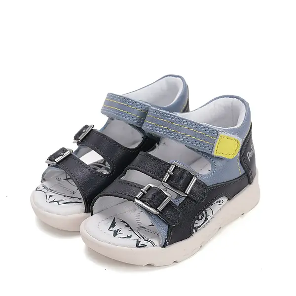 Sandale cu supinatie, piele naturala, vârf deschis, Bleumarin, Ponte20_DA05-6-1893-23_Pebebe