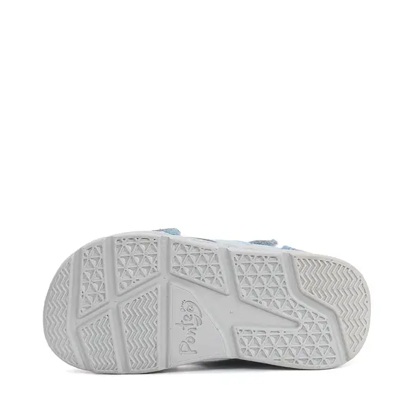Sandale cu supinatie, Ponte20, piele naturala, ajustare cu 2 barete, albastru deschis, design cu ursulet_DA05-6-1256-22_Pebebe