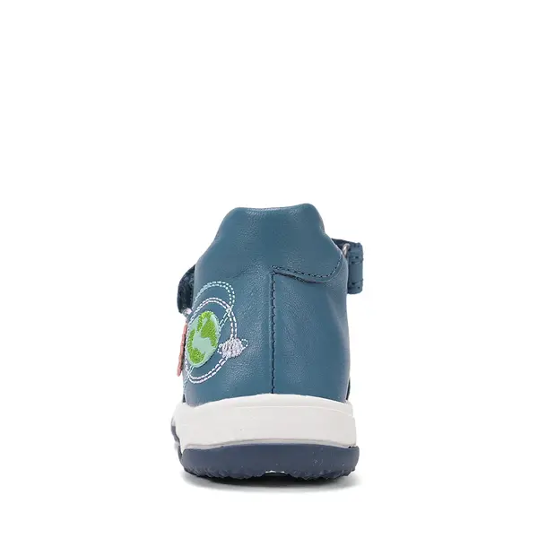 Sandale D.D. Step baieti, piele naturală, LED, albastru, design spatial_G064-61462-21_Pebebe