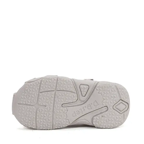 Sandale D.D. Step băieți, piele naturală, gri deschis cu imprimeu camion_G064-61383-20_Pebebe