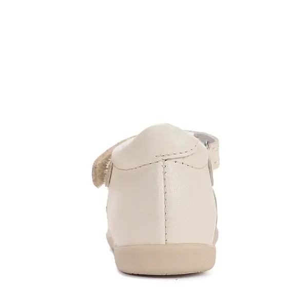 Sandale D.D. Step copii, piele naturala, talpa flexibila, alb unt, caine_G075-61516B-20_Pebebe