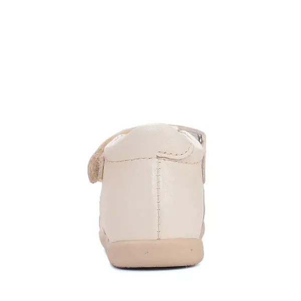Sandale D.D. Step copii, piele naturala, talpa flexibila, crem, vulpe_G075-61516F-25_Pebebe