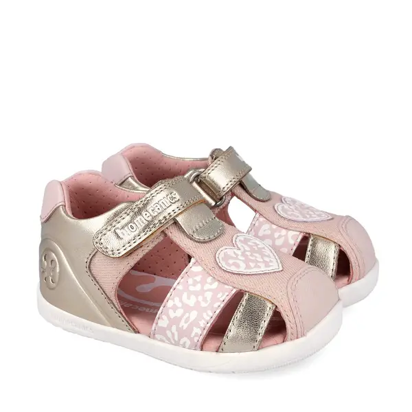 Sandale fete Barefoot Biomecanics Wider, Piele Naturala, roz cu auriu_262161-A878-21_Pebebe