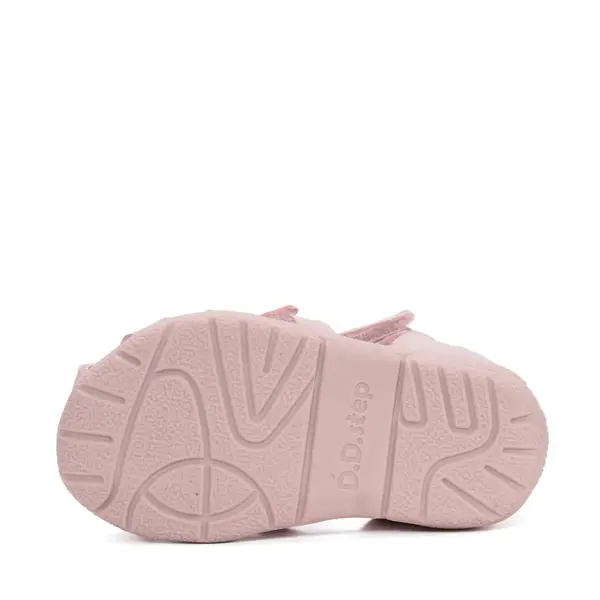 Sandale fete cu barete si ajustare cu 2 scaiuri, piele naturala, talpa flexibila, roz lila, D.D.Step_G111-61400A-20_Pebebe
