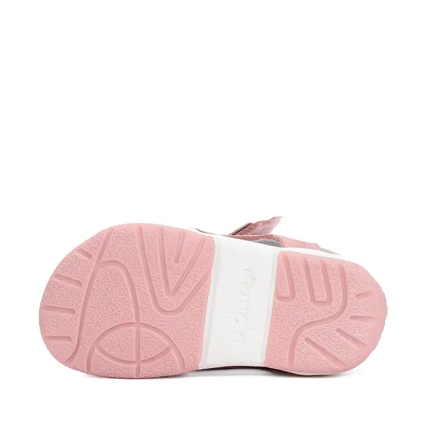 Sandale fete cu varf deschis, piele naturala, talpa flexibila, roz deschis, D.D. Step_G111-61179C-21_Pebebe