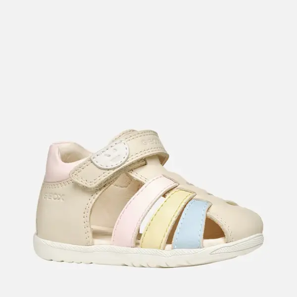 Sandale fete Geox, piele naturala, Macchia, Bej_B254WB-08502-C1M2M-18_Pebebe