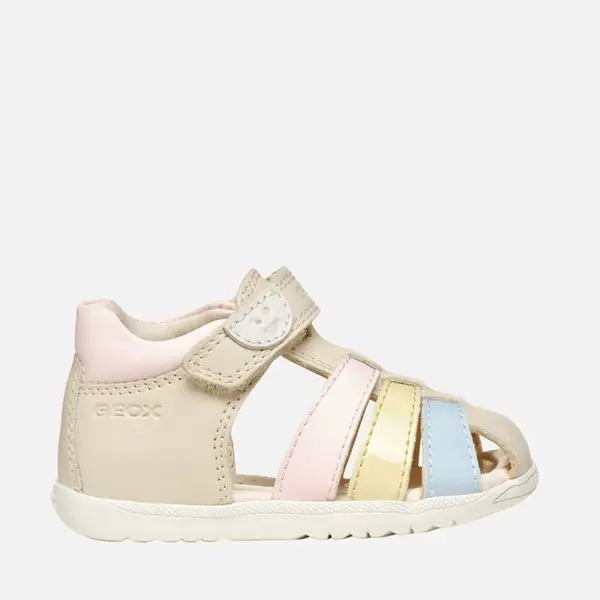 Sandale fete Geox, piele naturala, Macchia, Bej_B254WB-08502-C1M2M-18_Pebebe