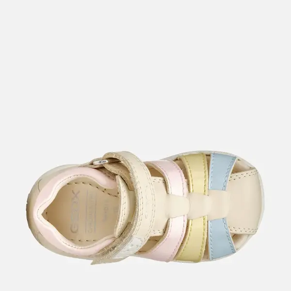 Sandale fete Geox, piele naturala, Macchia, Bej_B254WB-08502-C1M2M-18_Pebebe