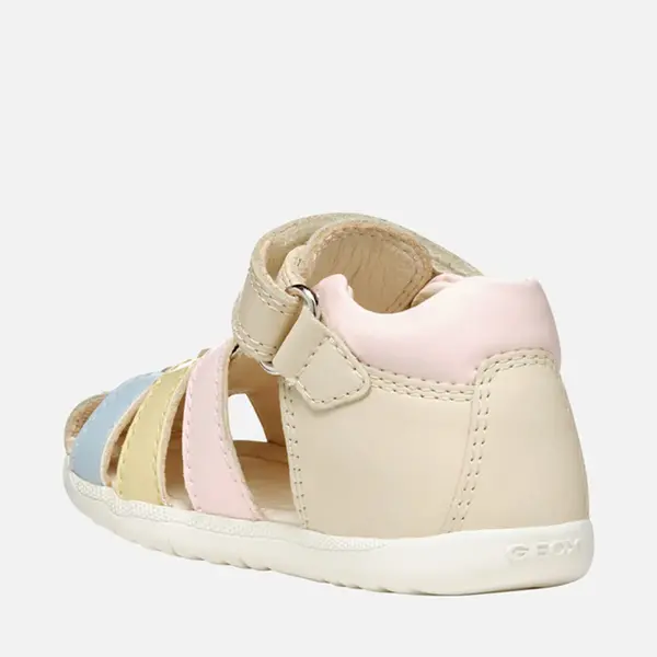 Sandale fete Geox, piele naturala, Macchia, Bej_B254WB-08502-C1M2M-18_Pebebe