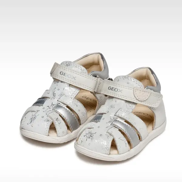 Sandale fete Geox, Macchia, Piele naturala, Ivoar auriu_B254WB-007NF-C0007-18_Pebebe