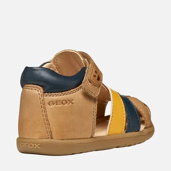 Sandale fete Geox, Macchia, Piele naturala, maro cognac_B254VA-0CL78-CT6F4-19_Pebebe