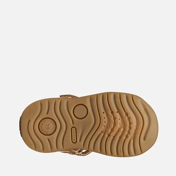 Sandale fete Geox, Macchia, Piele naturala, maro cognac_B254VA-0CL78-CT6F4-19_Pebebe