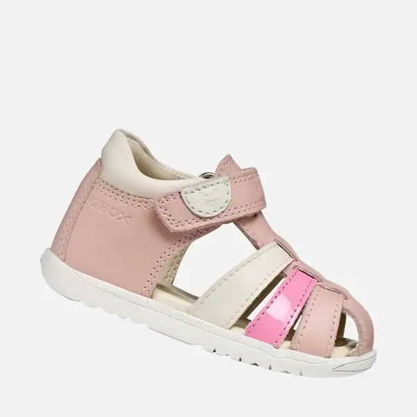 Sandale fete Geox, piele naturala, Macchia, roz_B254WB-085BC-C8WE8-18_Pebebe