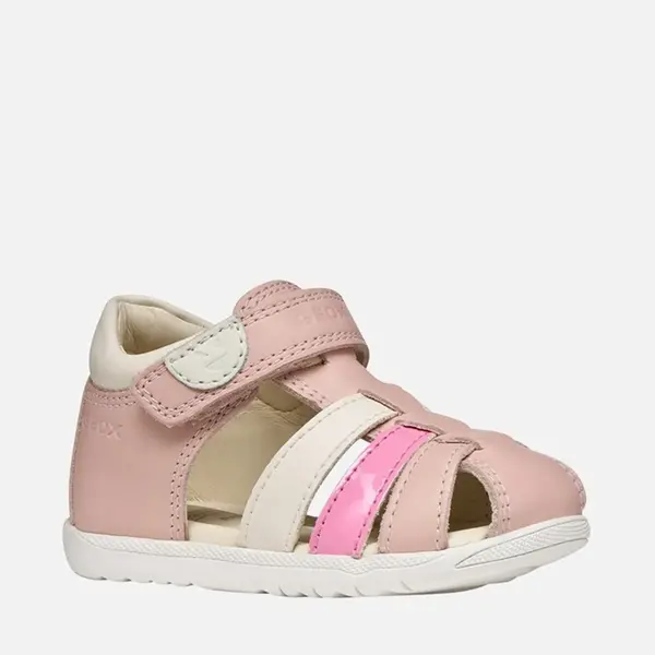 Sandale fete Geox, piele naturala, Macchia, roz_B254WB-085BC-C8WE8-18_Pebebe
