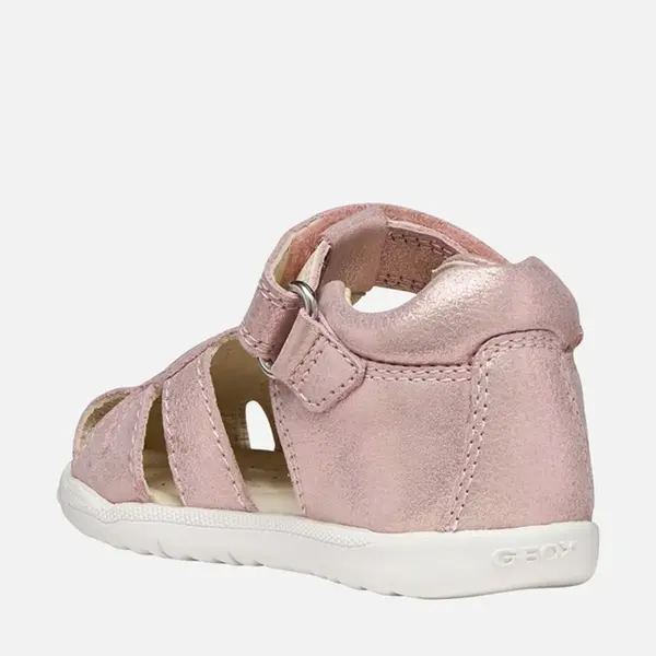 Sandale fete Geox, piele naturala, Macchia, Roz cu inimioara_B654WA-0MAEW-C8172-24_Pebebe