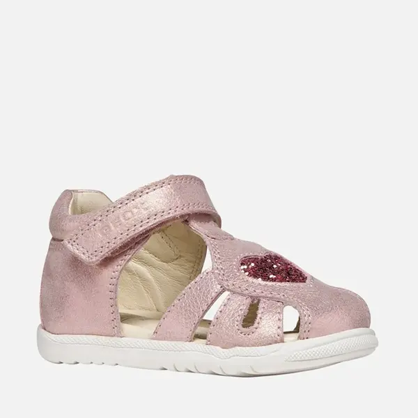 Sandale fete Geox, piele naturala, Macchia, Roz cu inimioara_B654WA-0MAEW-C8172-19_Pebebe