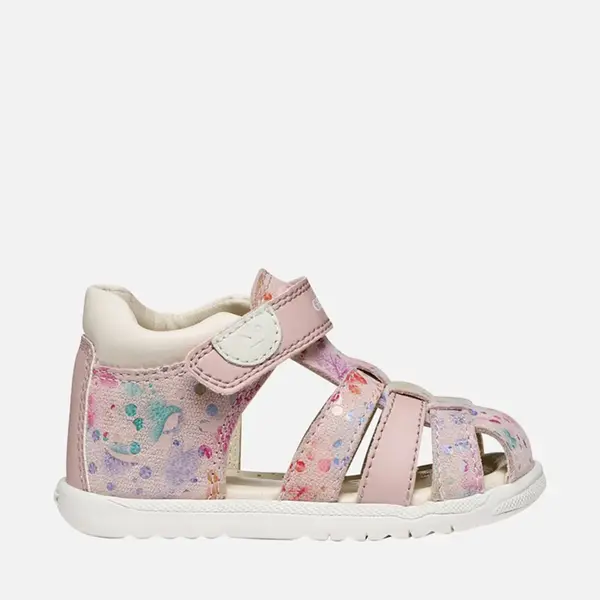 Sandale fete Geox, Macchia, Piele naturala, Roz pictat_B254WB-007BC-C8W0G-18_Pebebe