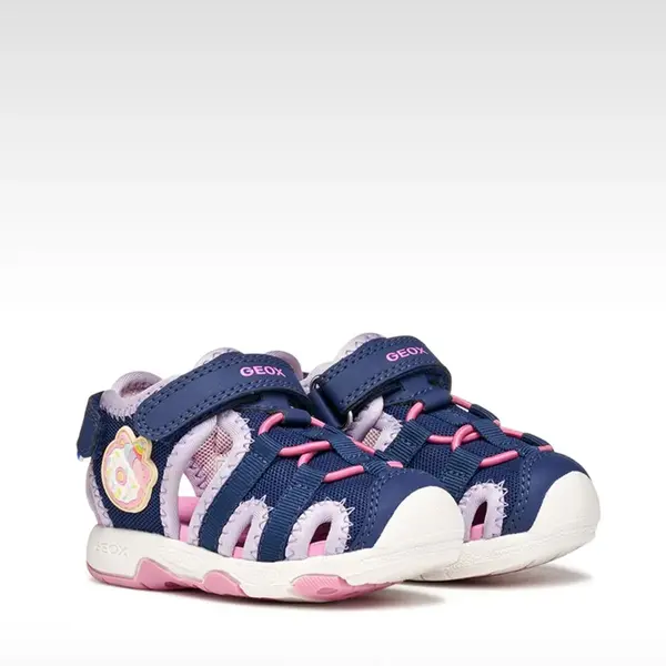 Sandale fete Geox, Multi, uscare rapidă, material textil, mov_B650DA-01450-C4215-21_Pebebe