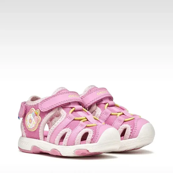 Sandale fete Geox, Multi, uscare rapidă, material textil, roz_B650DA-01450-C8F2M-20_Pebebe