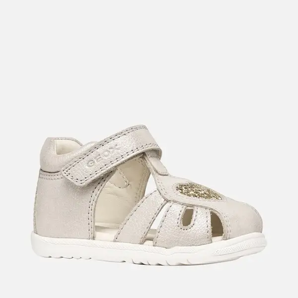 Sandale fete Geox, piele naturala, Macchia, crem sidef cu inimioara_B654WA-0MAEW-C0262-22_Pebebe