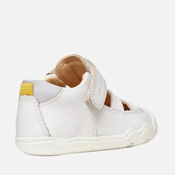 Sandale Geox fete, Barefoot, piele naturala, Steppieup, alb_B555WA-00085-C1236-22_Pebebe