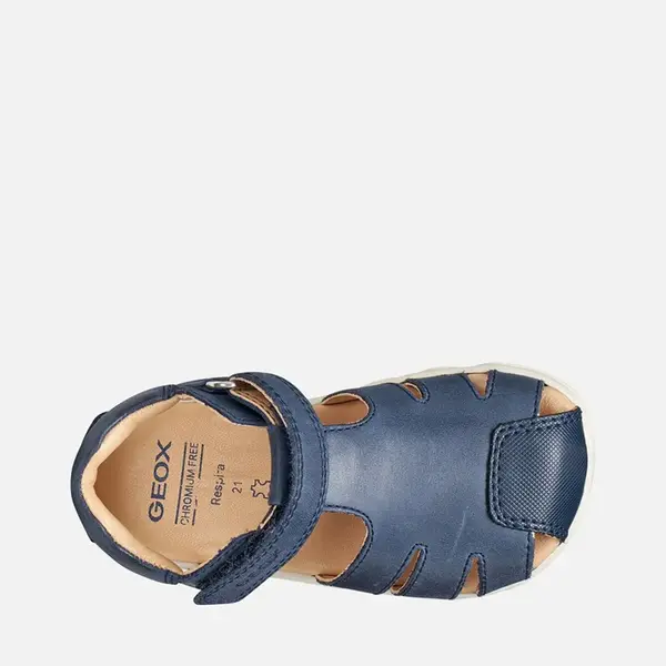 Sandale Geox baieti, Barefoot, piele naturala, Steppieup, albastru_B656PC-000CL-C4002-20_Pebebe