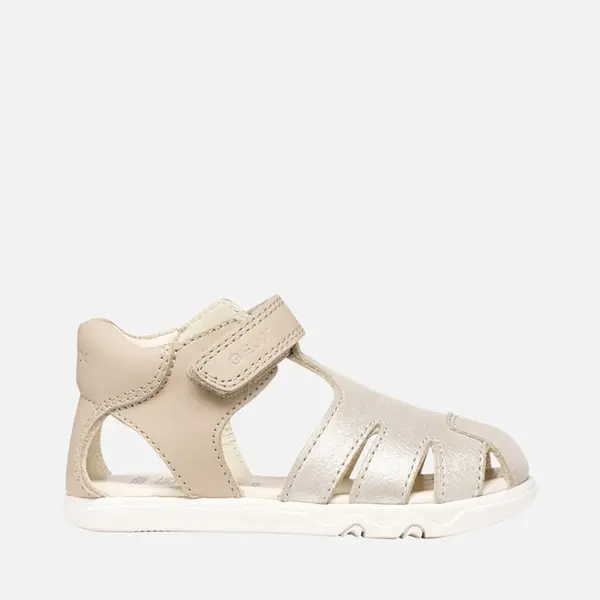 Sandale Geox fete, Barefoot, piele naturala, Steppieup, auriu_B656QA-0CR85-C5000-22_Pebebe