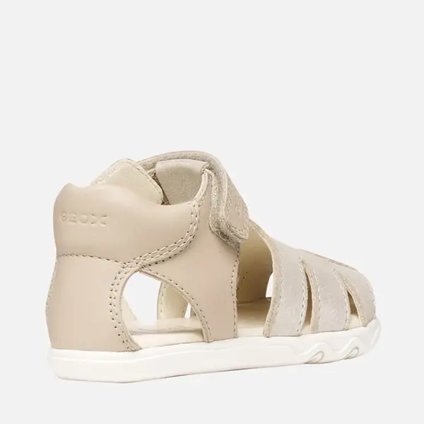 Sandale Geox fete, Barefoot, piele naturala, Steppieup, auriu_B656QA-0CR85-C5000-22_Pebebe