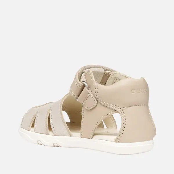 Sandale Geox fete, Barefoot, piele naturala, Steppieup, auriu_B656QA-0CR85-C5000-20_Pebebe