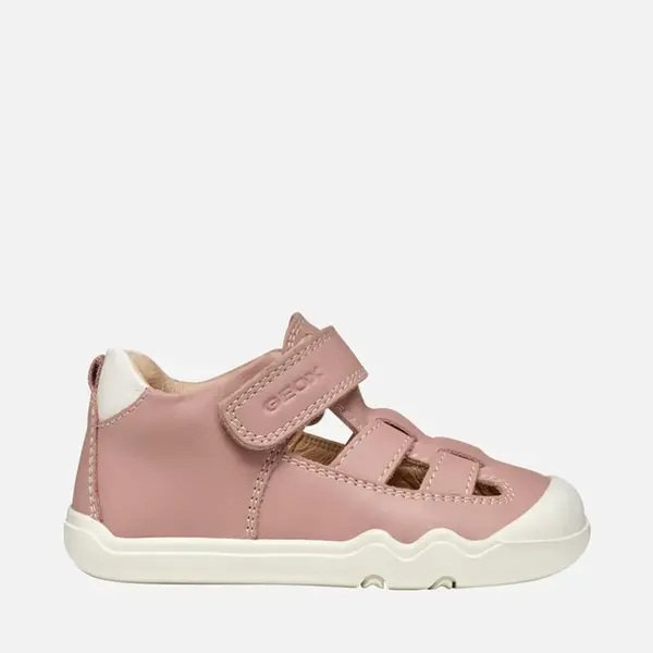 Sandale Geox fete, Barefoot, piele naturala, Steppieup, roz_B5563A-00085-C8011-24_Pebebe
