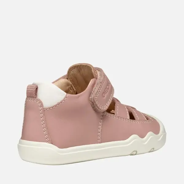 Sandale Geox fete, Barefoot, piele naturala, Steppieup, roz_B5563A-00085-C8011-24_Pebebe