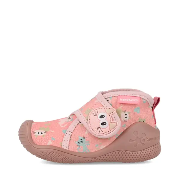 Pantofi Biomecanics Biohome, baieti, material textil, sustinere calcai, bleumarin cu imprimeu_261182-B032-19_Pebebe