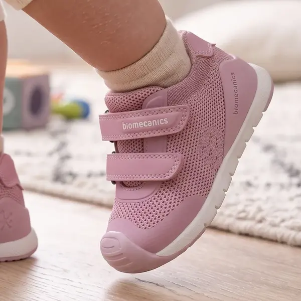 Pantofi Biomecanics fete, Biogateo Sneaker, material textil, roz inchis_251135-B032-20_Pebebe