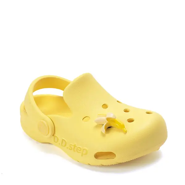 Papuci Cauciuc D.D Step galben cu banana_J109-61442-22/23_Pebebe