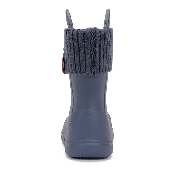 Cizme de ploaie pentru baieti,  D.D.Step, bleumarin, din cauciuc cu interior textil detașabil, brant termic_SI106-52820-20/21_Pebebe