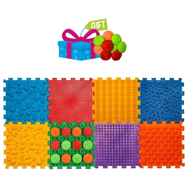 Covoraș de masaj Ortek Mix Puzzle-uri 8 elemente, Cadou Modele_2000000130811_Pebebe