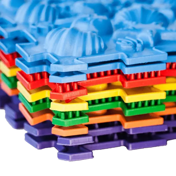 	Covoraș ortopedic pentru masaj 8 elemente, Puzzle, elemente marine_4820264130109_Pebebe